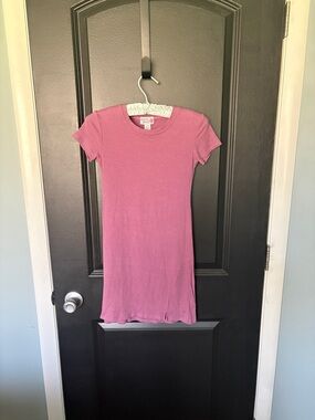 Colorful planet short sleeve purple dress size 12 large